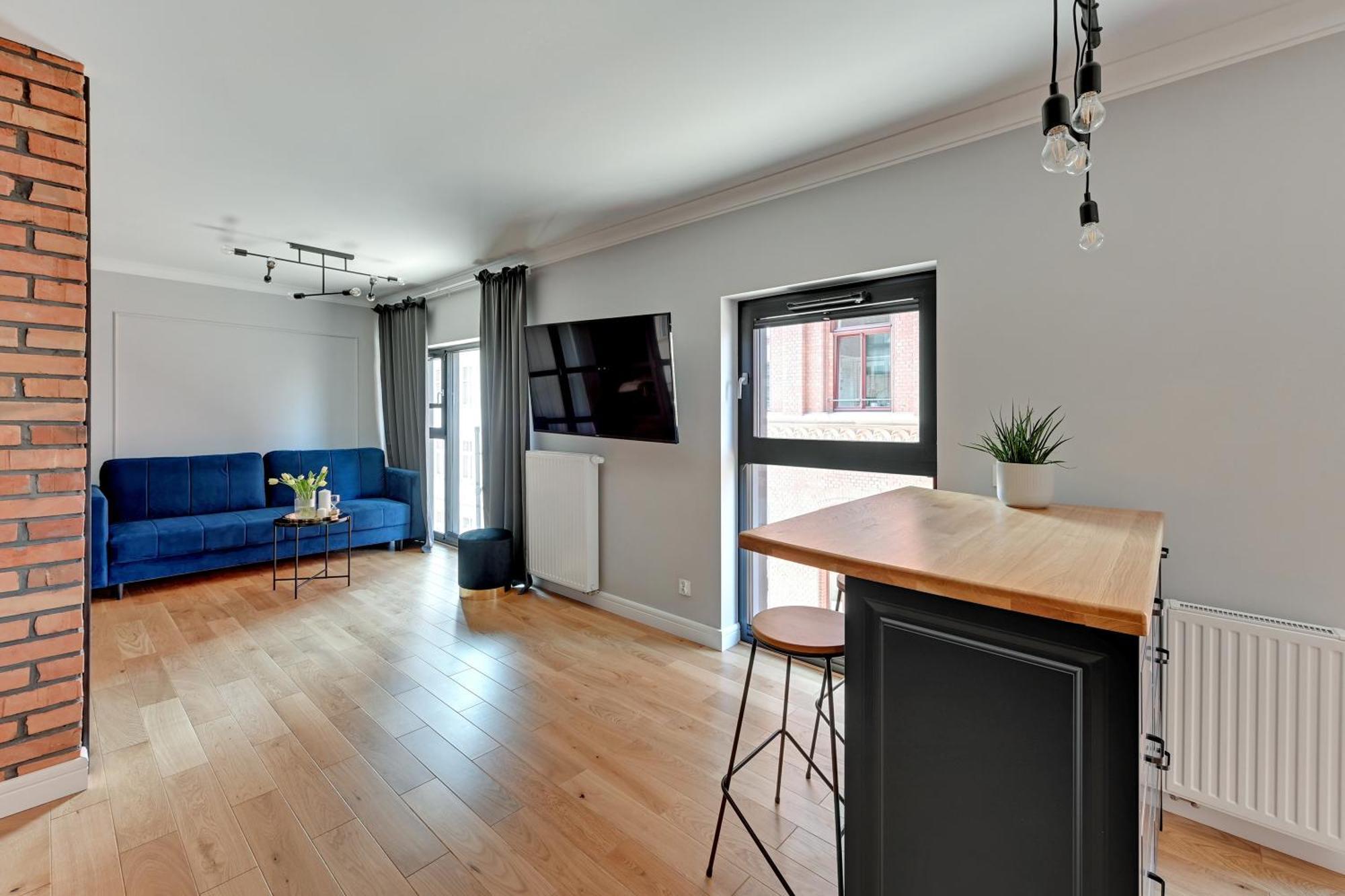 Ferienwohnung Blue Mandarin Old Town Danzig Zimmer foto