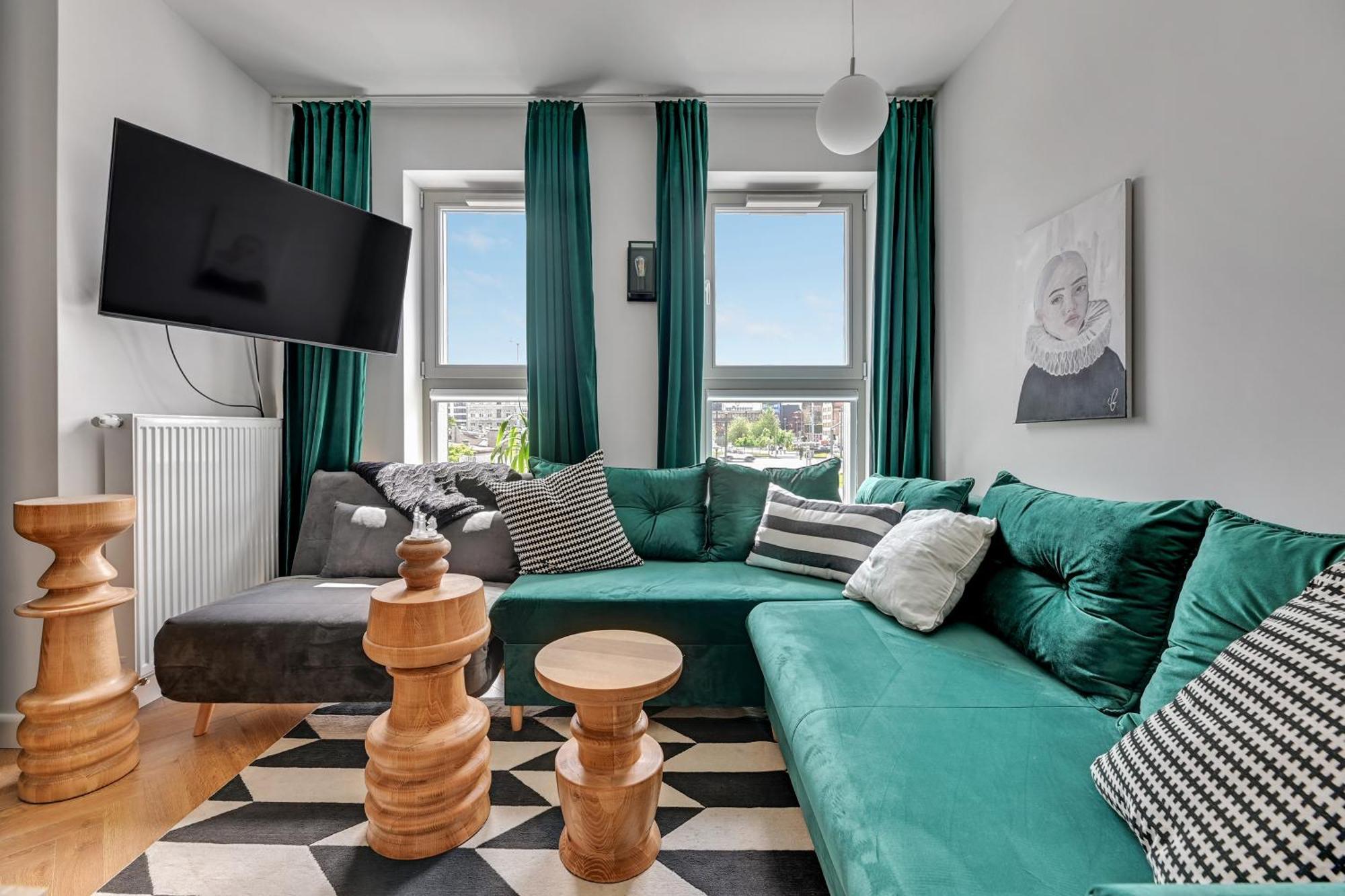 Ferienwohnung Blue Mandarin Old Town Danzig Zimmer foto