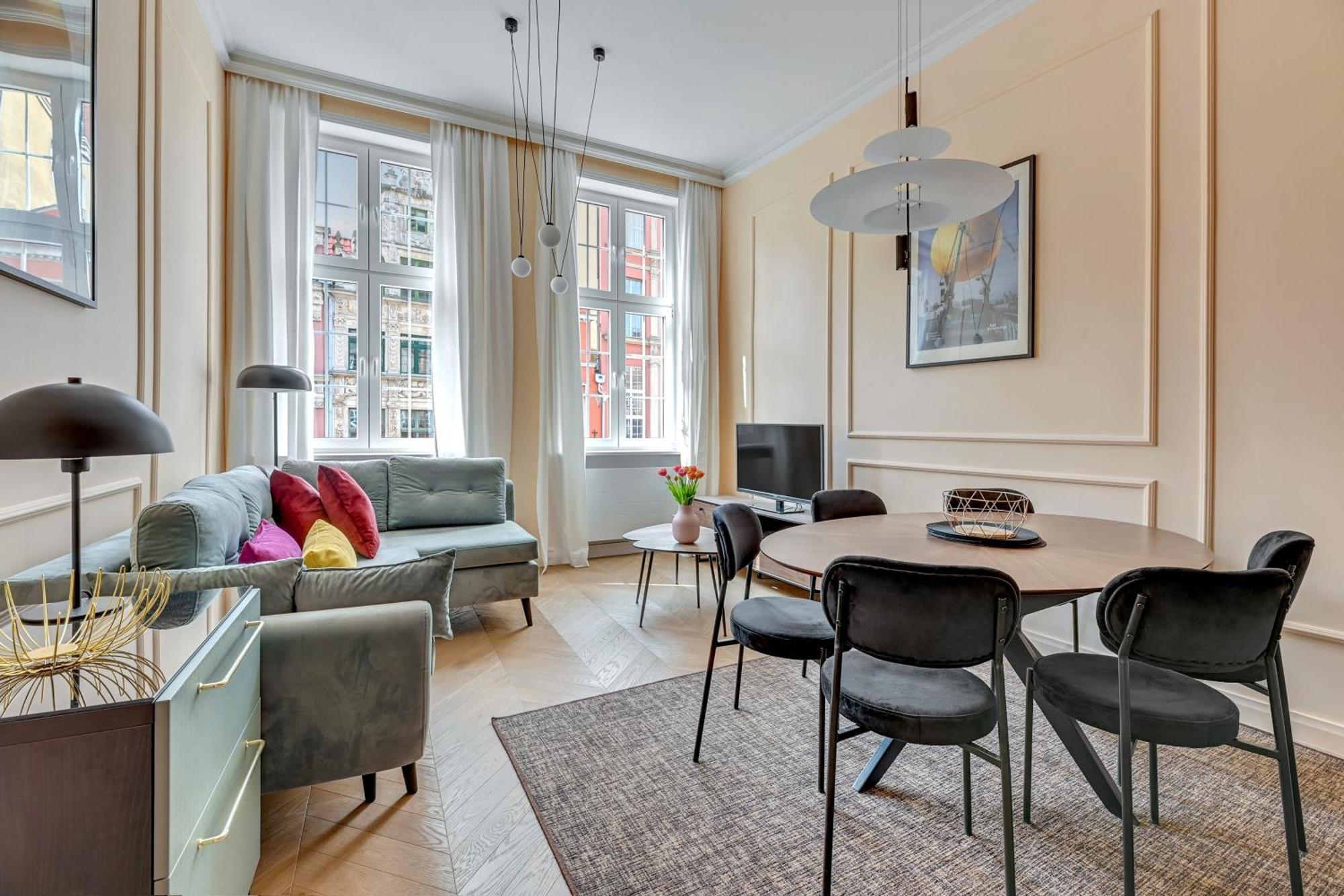 Ferienwohnung Blue Mandarin Old Town Danzig Zimmer foto