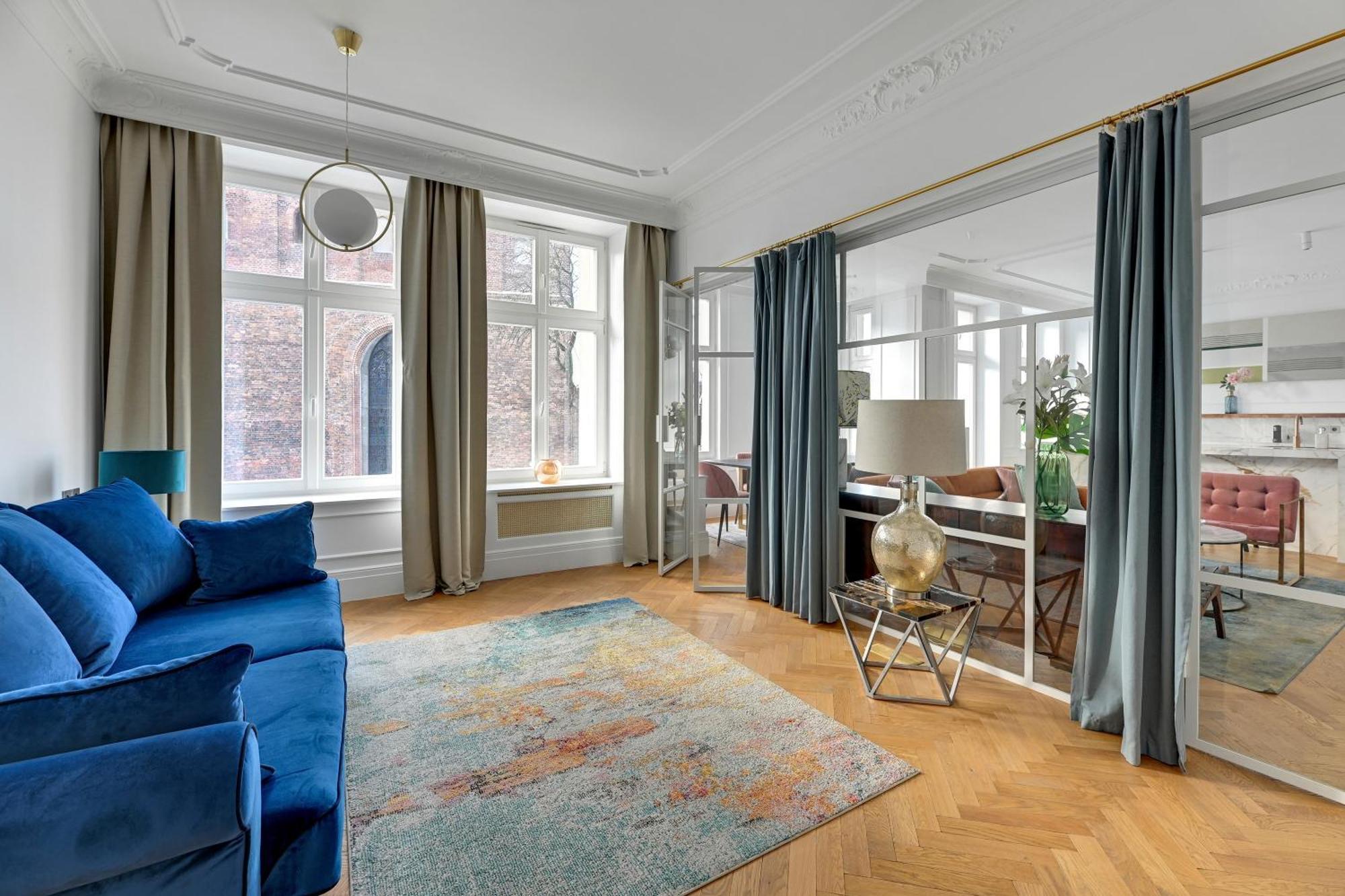 Ferienwohnung Blue Mandarin Old Town Danzig Zimmer foto
