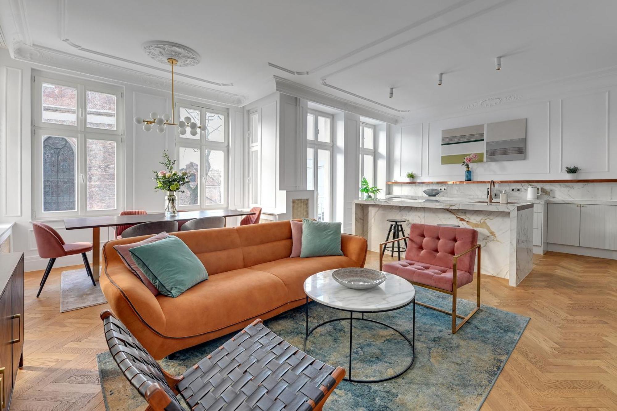 Ferienwohnung Blue Mandarin Old Town Danzig Zimmer foto