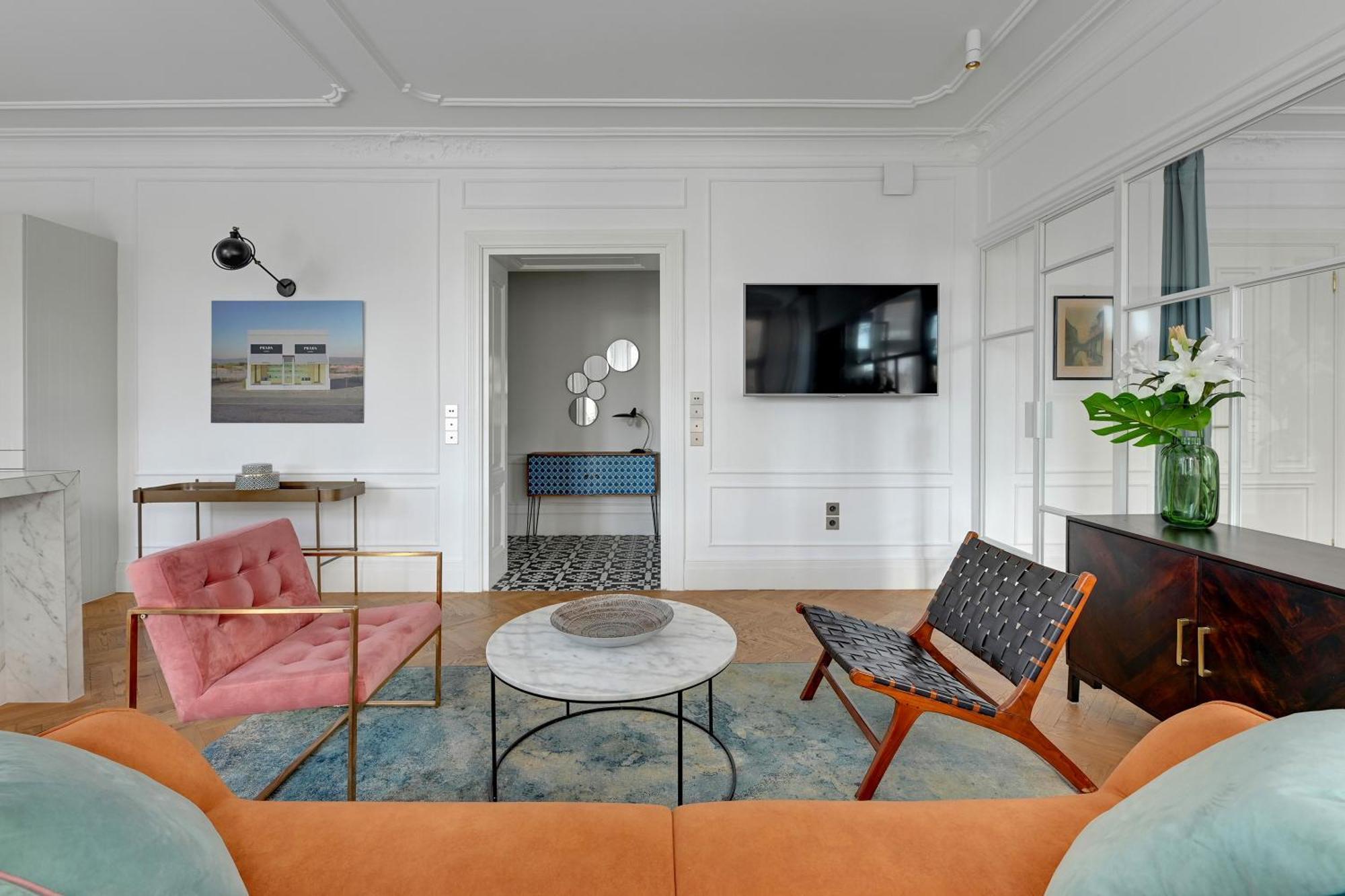 Ferienwohnung Blue Mandarin Old Town Danzig Zimmer foto